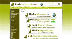Desktop Screenshot of healthbyayurveda.com