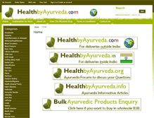 Tablet Screenshot of healthbyayurveda.com